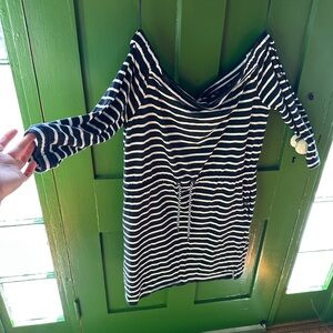 Barbour Navy and White Striped dress